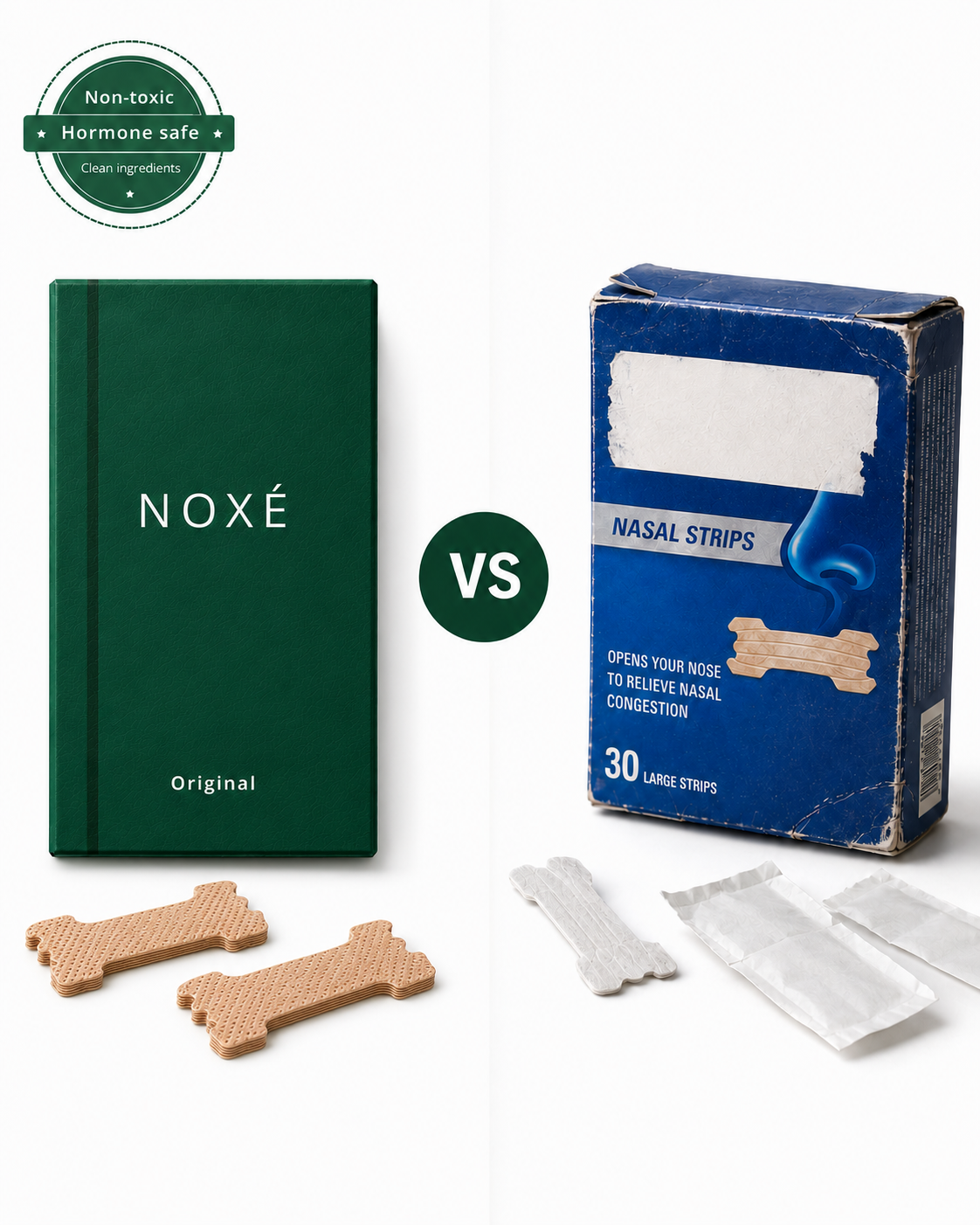 Respira vs normal nose strips